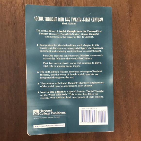 Social Thought Into The Twenty-First Century Sixth Edition - Picture 4 of 4